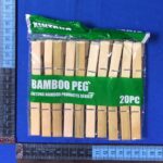 H – 308 pinza para ropa bambu 20 pzas