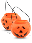 Y – 038 calabaza de plástico tradicional chica 10x8cm hallowen C25