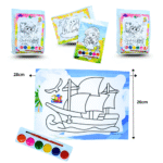 P - 092 carton con dibujo y acuarela 6 colores C/12 B6025