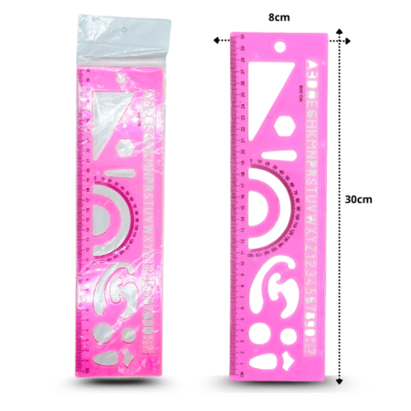 P - 020 regla plastico 30x8.5cm C/24 B8907