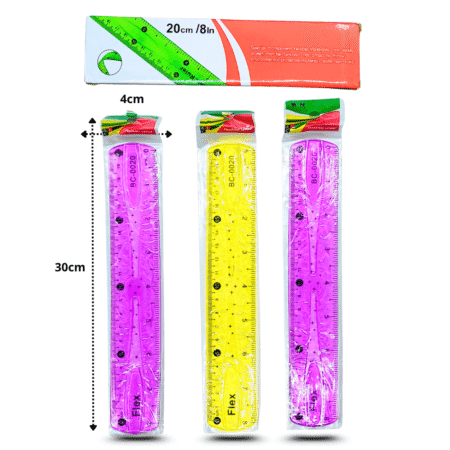 P - 071 regla plástica flexible 20 cm C/24 B8918A