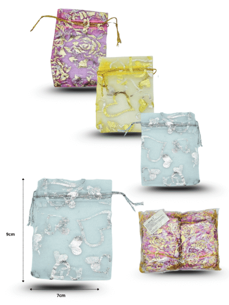 B - 009 bolsa organza 7x9cm C/100 DZ16-1
