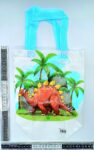 B – 027 bolsa plastificada con asa dinosaurio C12 TE-2502D-10