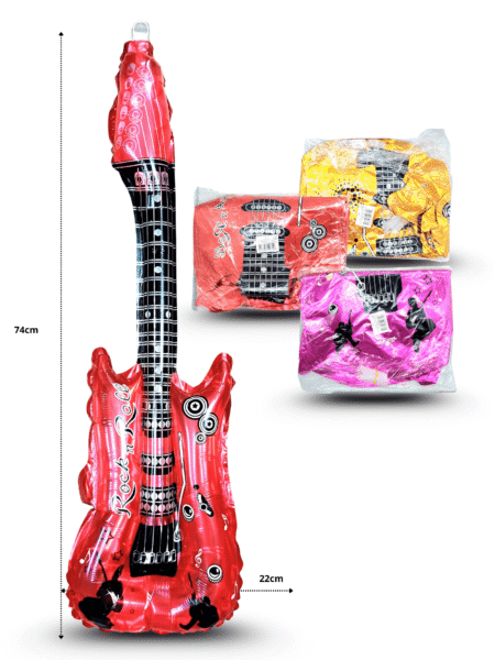 G - 106 globo guitarra 74cm con cascabel C/20 F4636