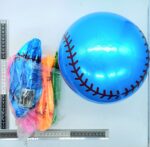 T – 073 pelota hule inflable brillosa beisbol 22cm C12 C3531 (2)