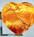 G – 043 globo corazón naranja metálico C50