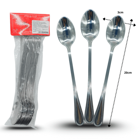 U - 612 cuchara coctelera acero inoxidable 19.5cm C/12 A2121