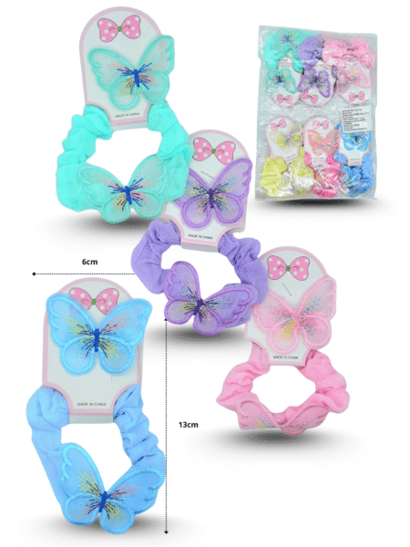 V - 065 dona tul con mariposa y pico mariposa set 2 pzas C/12 SPZ-363