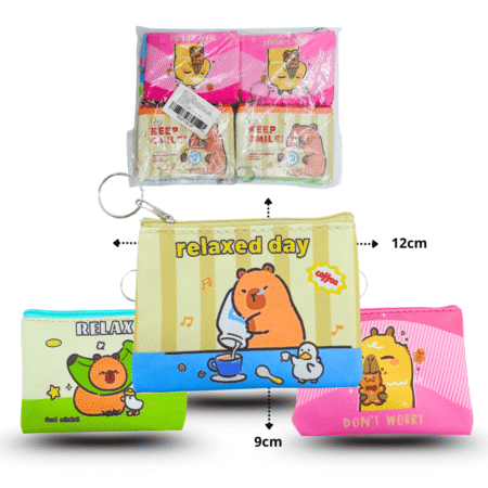 B - 046 monedero rectangular capy bara C/12 11B-37