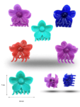 F - 354 pinza flor Hawaiana color 7cm C/10 PLLKZ