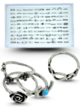 I - 050 anillo varias figuras surtido C/100 HJG-47