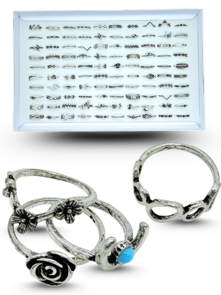 I - 050 anillo varias figuras surtido C/100 HJG-47