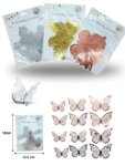 PA – 015 mariposa para decoración para colgar o pegar set 12 pzas C10 1462-1