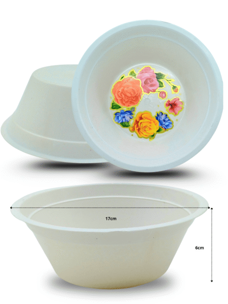 Q - 402 plato pozolero decorado C/50  ALB MOR