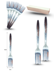 U – 028 tenedor flores C24 PB-1003 ó PB-1003B