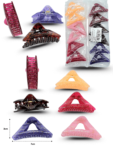 F – 023 pinza triangulo hueco jaspeada 7.5cm C12 M50-26B-4