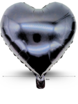 G – 053 globo corazon negro C50