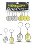 L – 457 llavero virgen de Guadalupe oro y plata C12 22-Z109