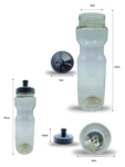 Q – 057 bote para agua diseño ergonómico translucido con tapa chupón C10 JNNA