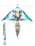 T – 013 papalote cara de águila con cola 110cmx90cm C20 GPM-2992