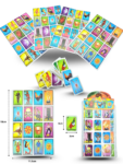 T – 156 lotería tradicional set para 4 jugadores11x18cm C12 ALB MOR