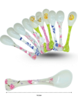 U – 105 cuchara melamina decorada 14cm C20 A1236