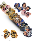 X – 012 moño esponjoso animal print en tira C12 HLJ-1185