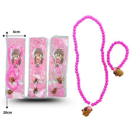 S - 009 collar con pulsera decorada capy bara C/12 HLR-18