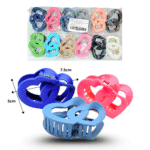 F - 030 pinza dos corazones mate 7.5cm C/12 XH6814