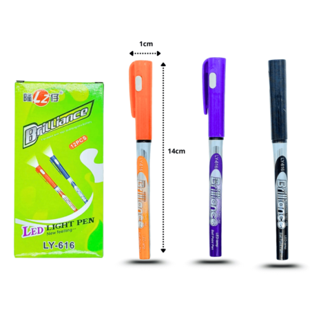 P - 137 pluma con luz C/12 EXP687 o LY-616