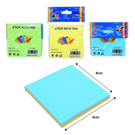 P - 965 notas adhesivas cuadradas colores C/12 B1106