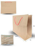 B - 405 bolsa boutiquera kraft #21 25.5cmx20cmx9cm C/12 CRS TRS