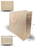 B - 407 bolsa boutiquera kraft #23 35cmx27cmx10.5cm C/12 CRS TRS