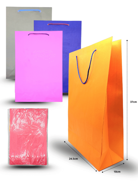 B - 503 bolsa grande color 24.5cmx37cmx10cm C/12 CRS TRS