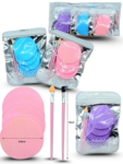 C - 178 esponja, brocha y aplicadores cosmeticos set 6 pzas C/12  G213-25G-107 o 108