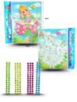 P – 001 dibujo con sticker joyas para decorar doble vista para colorear C12 UG-0002E