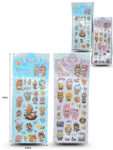 P - 021 sticker en tira Labubu C/12 G-25G87
