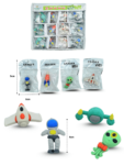 P – 043 goma borrador espacial en bolsa individual C48 GVO-457