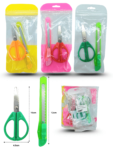 P - 243 set tijera y cutter de colores C/12 12-3