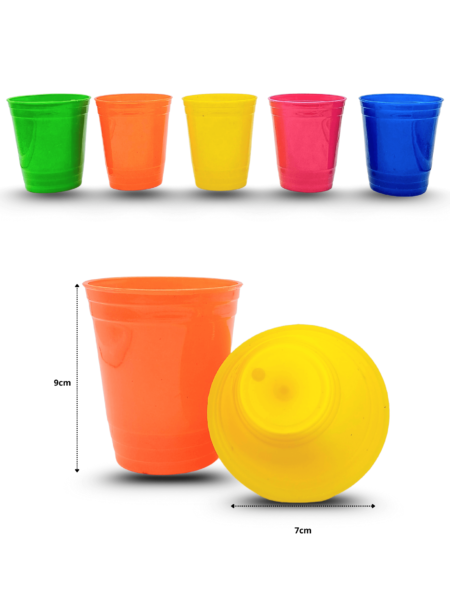 Q - 406 vaso 250ml color solido C/50 ALB MOR