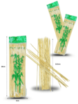U – 080 palillo para brocheta 25cm 60 pzas C10 11A-1