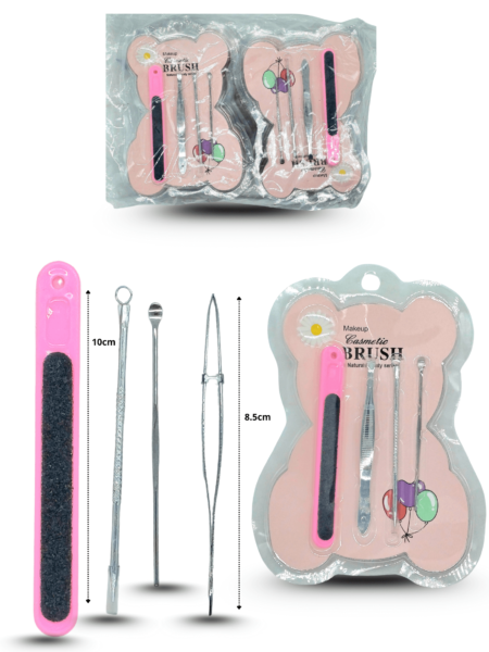 Z - 082 set de higiene en blister oso set 4 pzas C/12 G-110A
