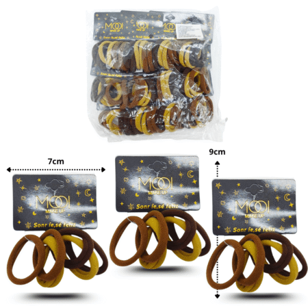 V - 007 liga licra 4.5cm set 6 pzas tierra C/12 75052-MB