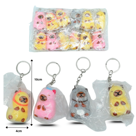 L - 002 llavero squishy capy bara C/12 25C-123