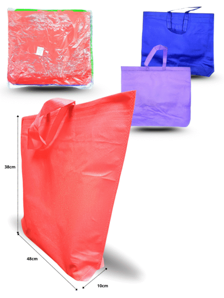 B - 159 bolsa guata con asa 38x48x10cm variedad de colores C12 TE-5603A-3