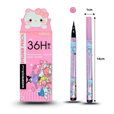 C - 004 delineador tipo plumón ultra fino decorado kitty C/12 23ZR-14