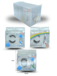 C – 015 pestaña postiza con pegamento en caja translucida C12 XL37-25
