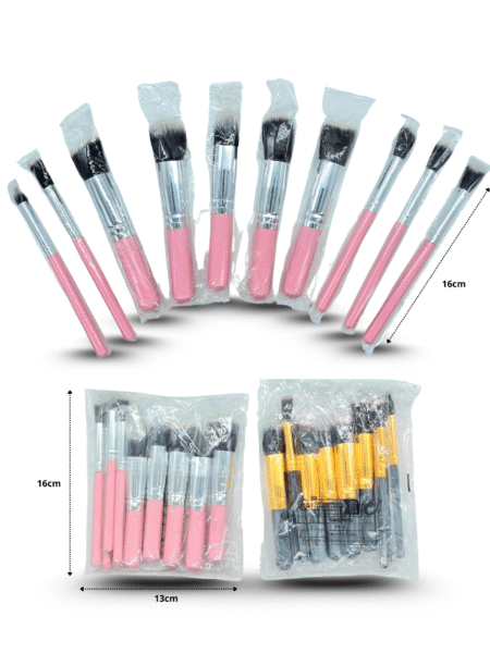 C - 024 brochas cosméticas surtidas en el mismo empaque 10 pzas C/1H52-2536