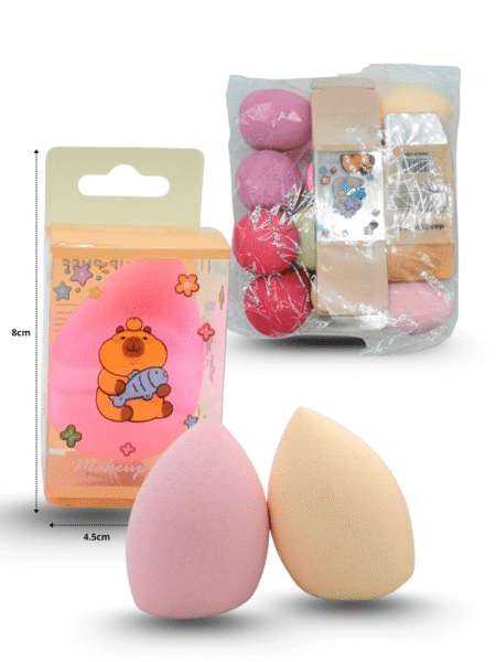 C - 025 esponja cosmética bombón caja decorada Capy Bara C/12 DG25-C18