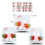 F - 003 pinza mini cerezas set 2 piezas C/12 25J-10